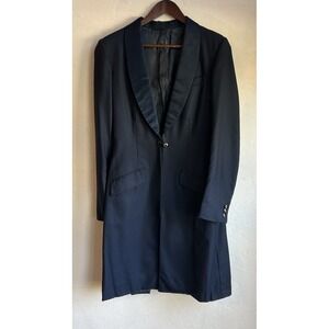 Carl Meyers Navy Day Coat S Riding Equestrian Overcoat Tuxedo Tailored Luxury